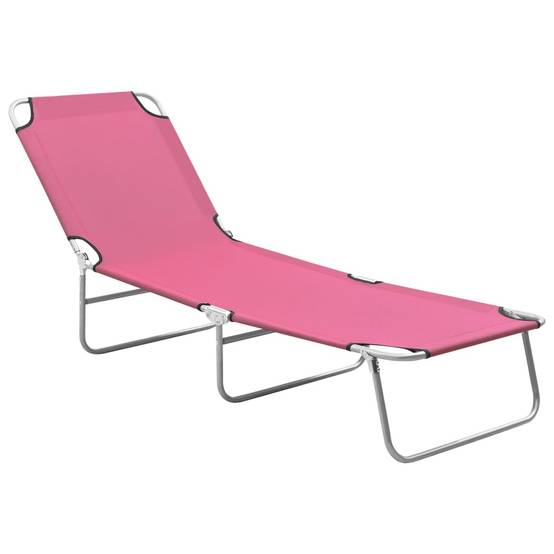 ComfortXL - Transat de Jardin Pliable Dossier Réglable Rose – ComfortXL Outdoor Living - Image 1