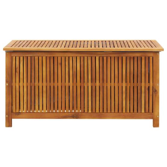 Coffre de rangement - Boîte de rangement extérieure - Coffre de jardin 113x50x58 cm Bois d'acacia solide - Image 3