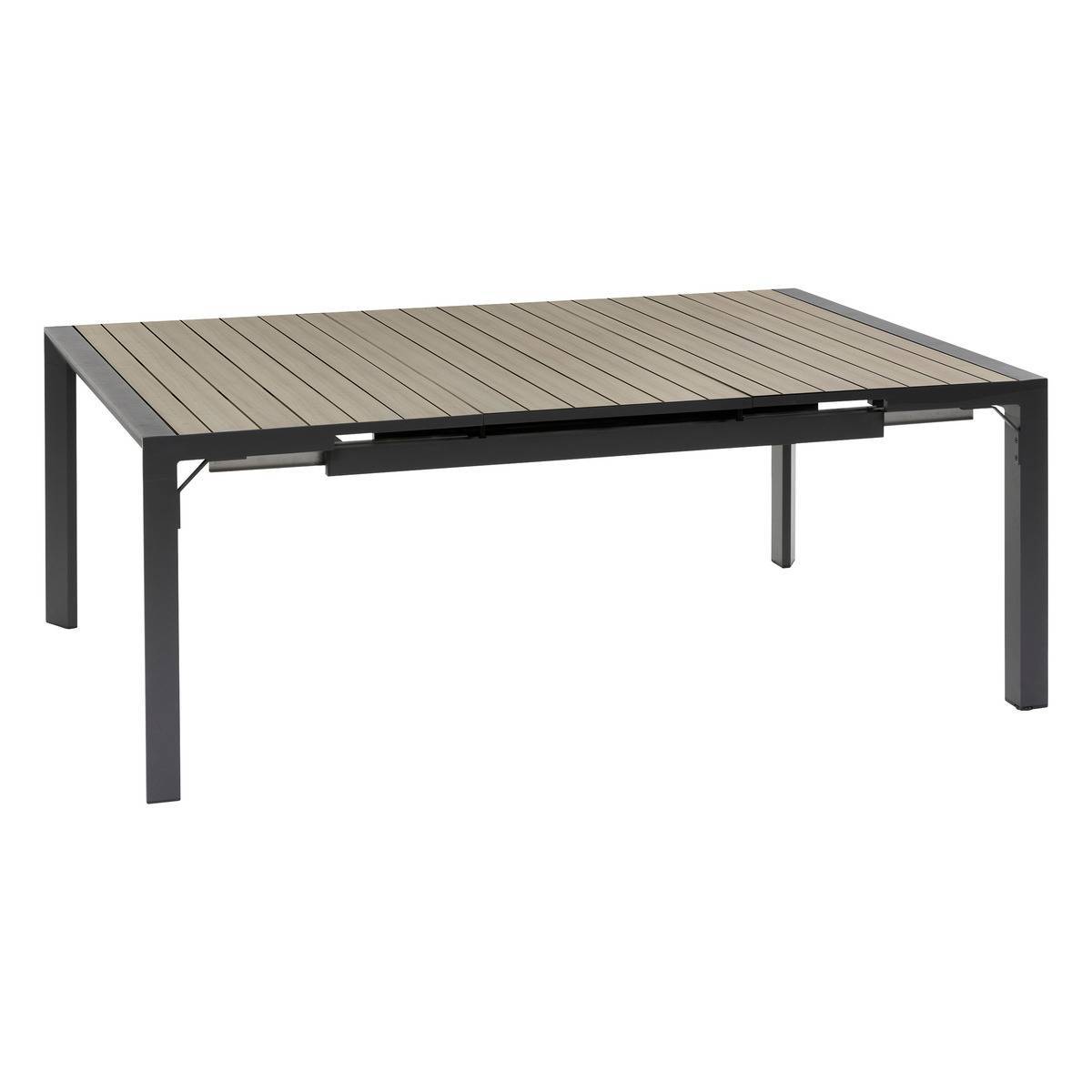 Hesperide - Table de jardin extensible "Évasion" en aluminium seigle & graphite traité époxy 10 places Hespéride - Imagen 2