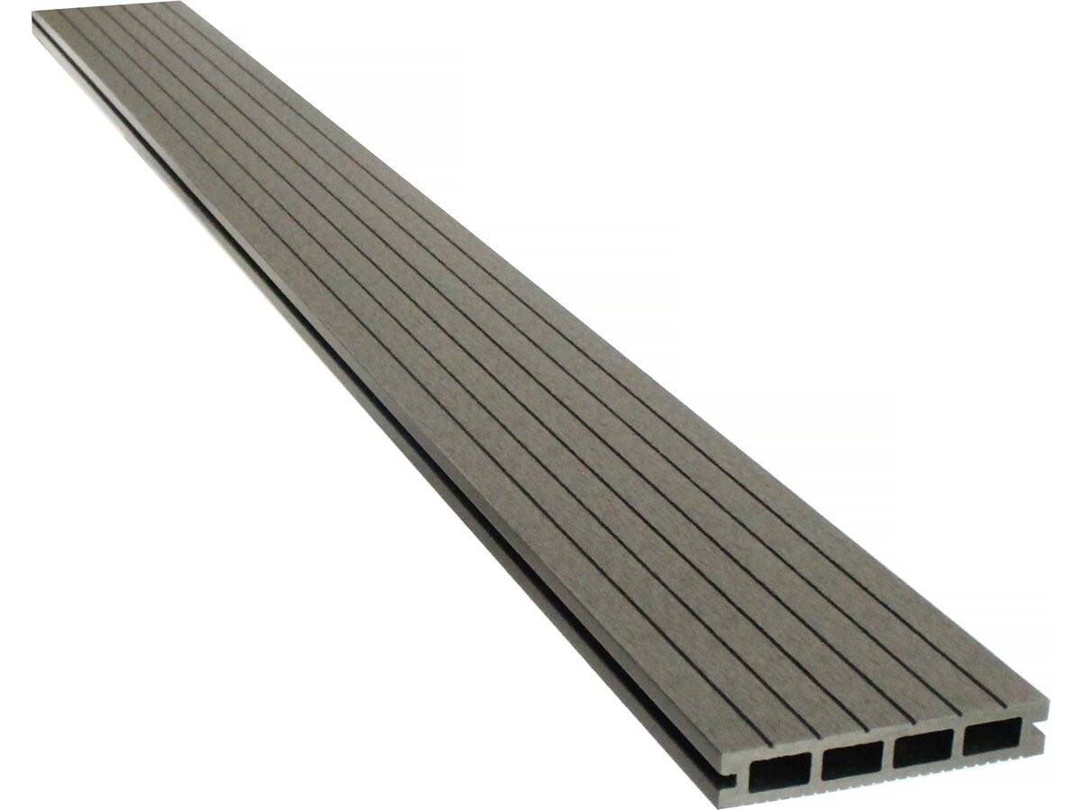 Habitat Et Jardin - Lot De 3 Lames De Terrasse Composite Alvéolaires - Long: 2,4m - Surface 1m² - Ardoise -habitat Et Jardin - Imagen 1