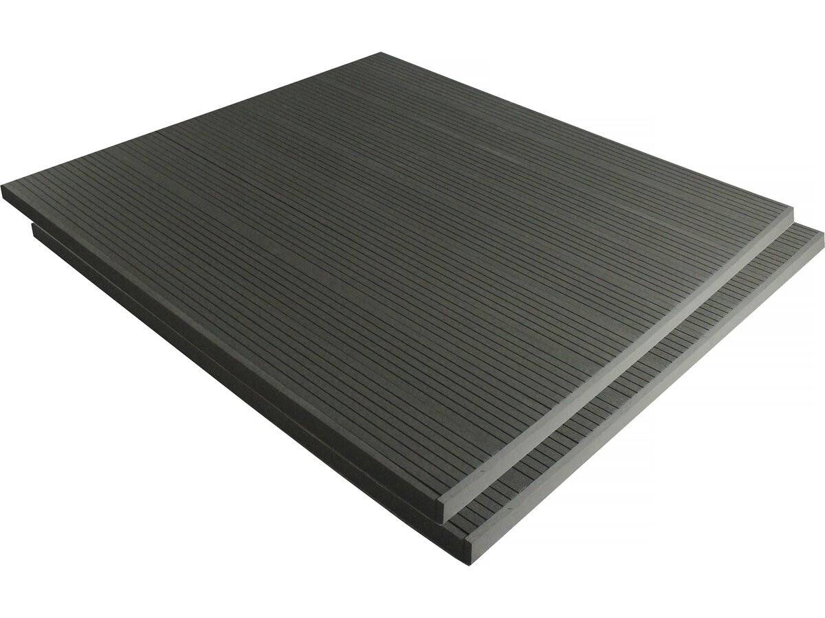 Habitat Et Jardin - Lot De 3 Lames De Terrasse Composite Alvéolaires - Long: 2,4m - Surface 1m² - Ardoise -habitat Et Jardin - Imagen 2