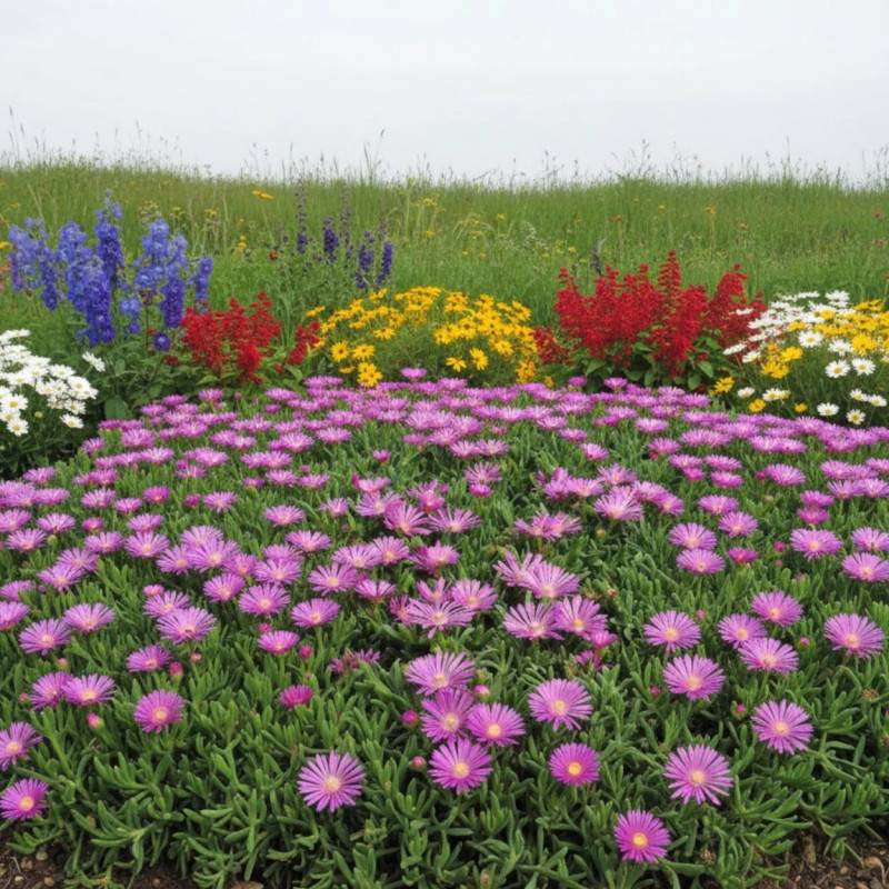 Delosperma ashtonii, Pourpier vivace à fleurs Rose/ - feuillage Persistant - Godet - 5/20 cm - Imagen 2