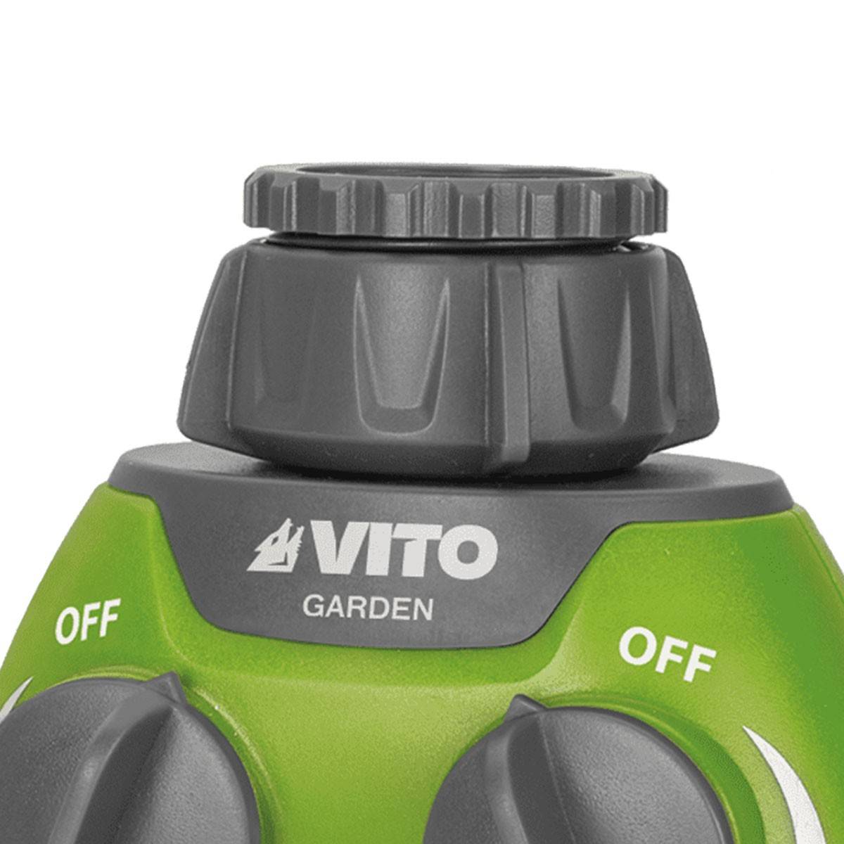 Distributeur pour arrosage 2 voies Raccord rapide 1" Robinet réglable VITO - Image 4