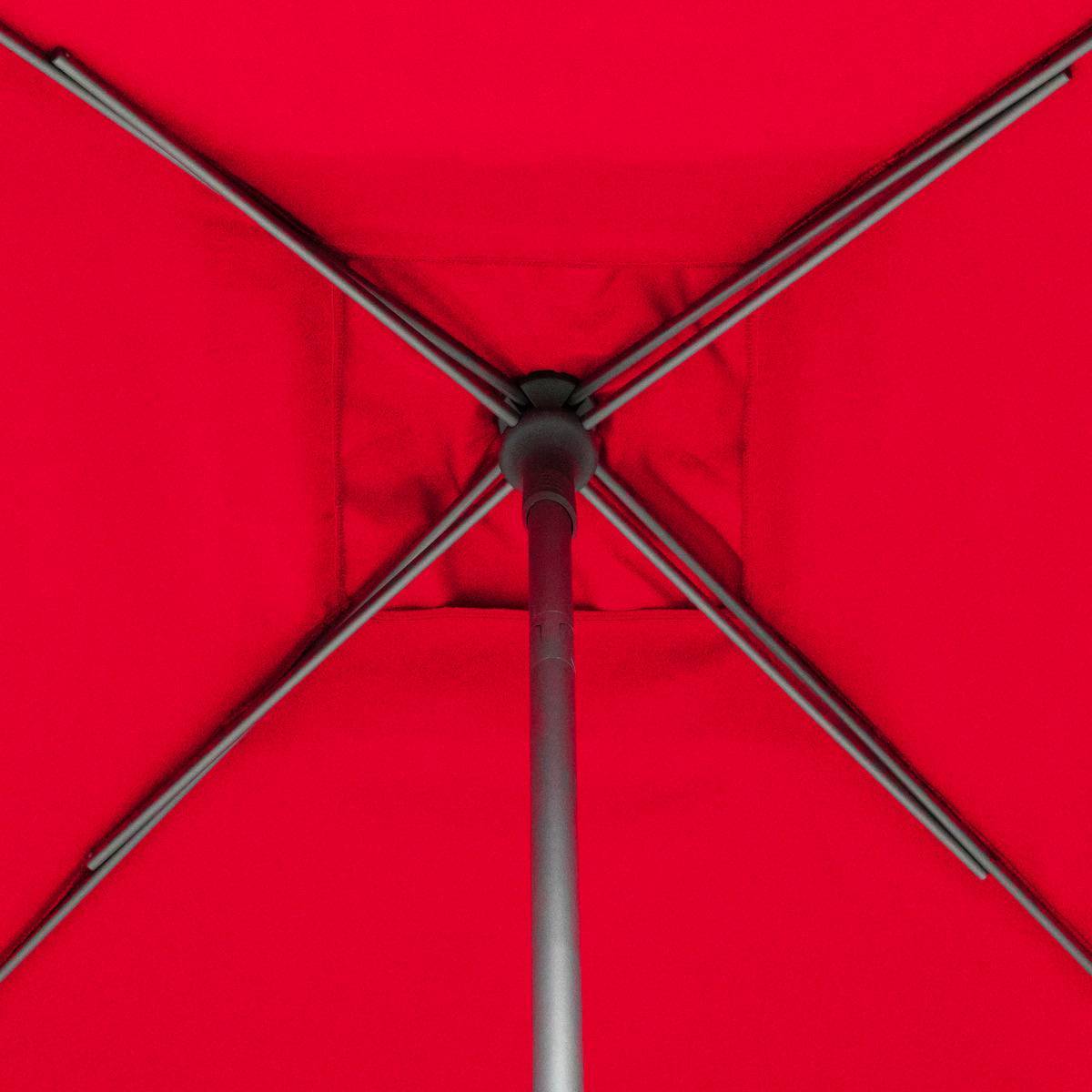 Hesperide - Parasol droit carré "Soya" grenade D2,5x2,5m en acier Hespéride - Image 2