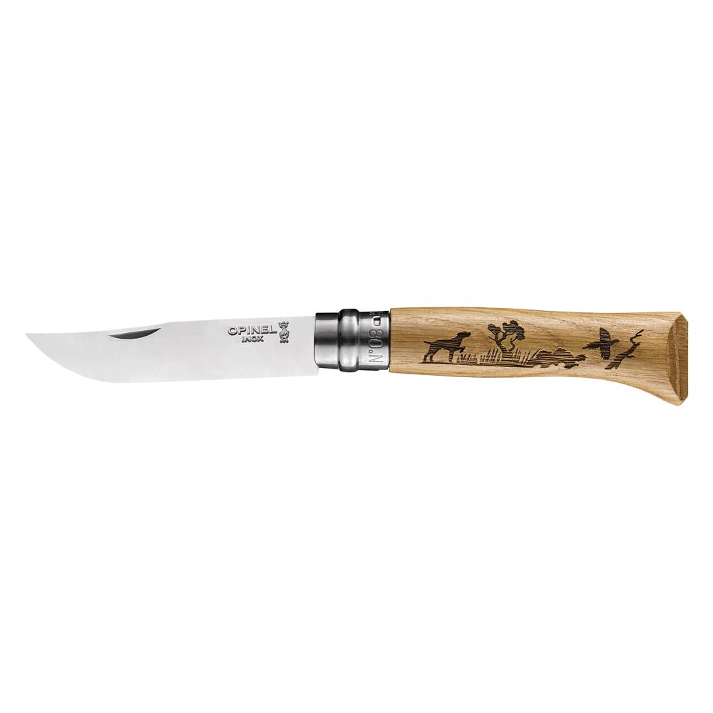 Opinel - Couteau gravé Animalia lame 8.5 cm Chien