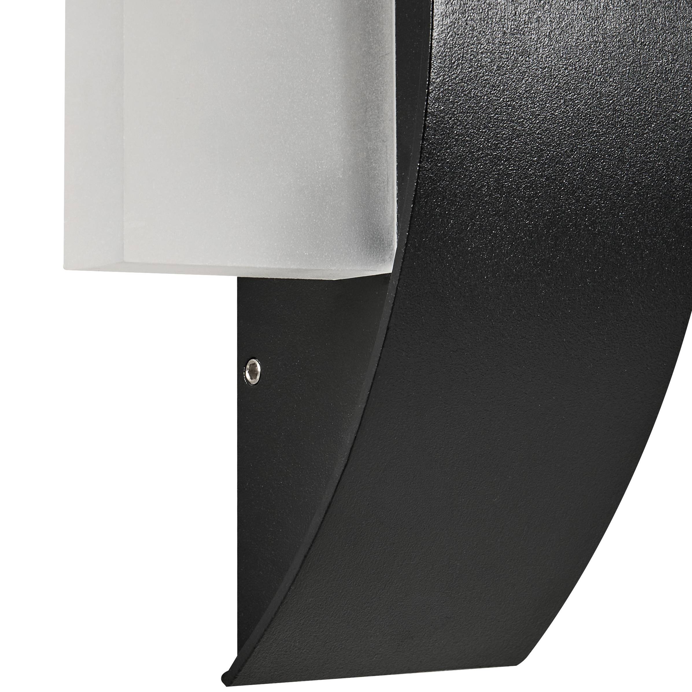Beliani - Lampe murale pour l'extérieur Aluminium Noir LOSSIE - 16x6x23- Beliani - Image 7
