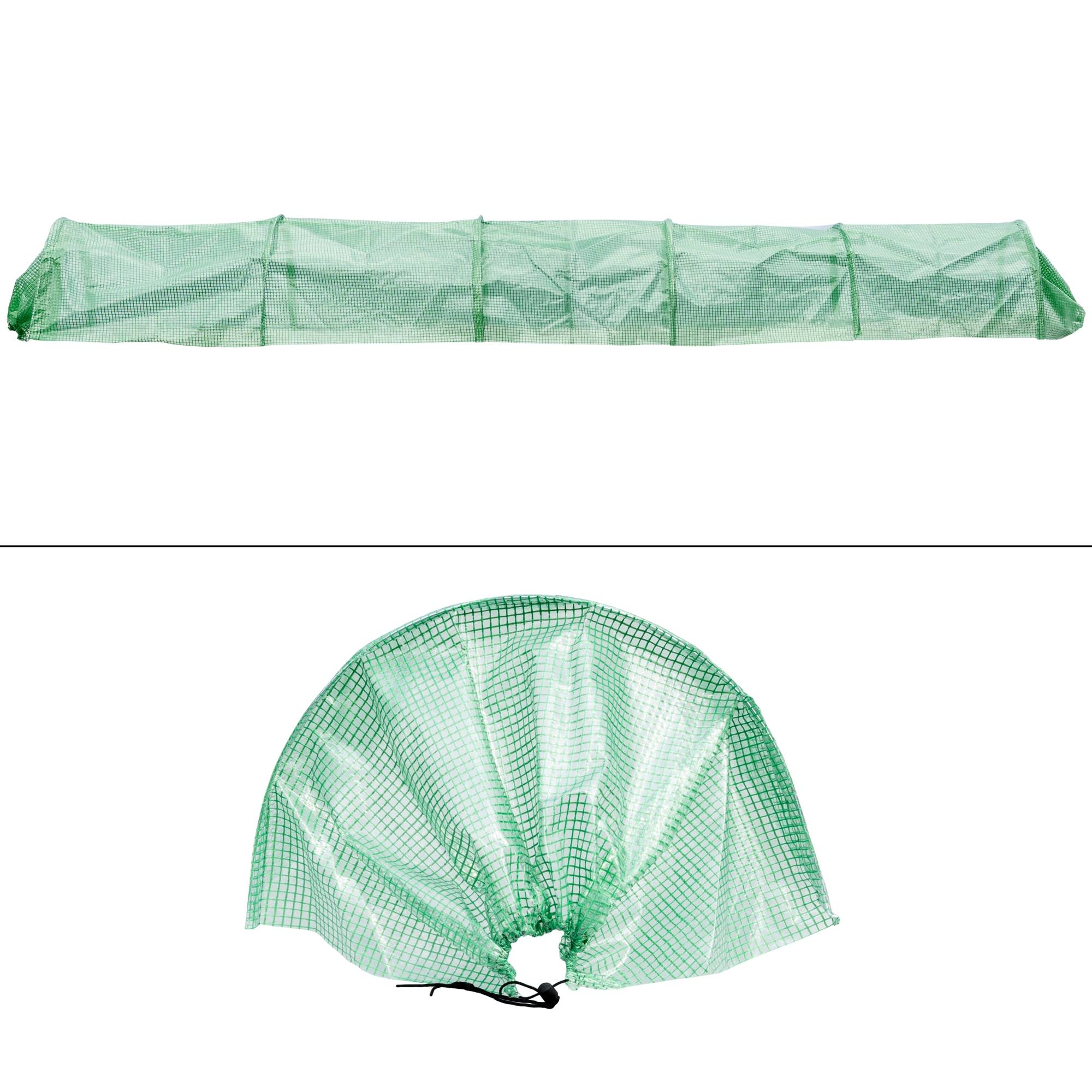 Ecd-Germany - 2x Serre de jardin tunnel de culture abri de plantes légumes fruits 300x55x35 cm - Imagen 3