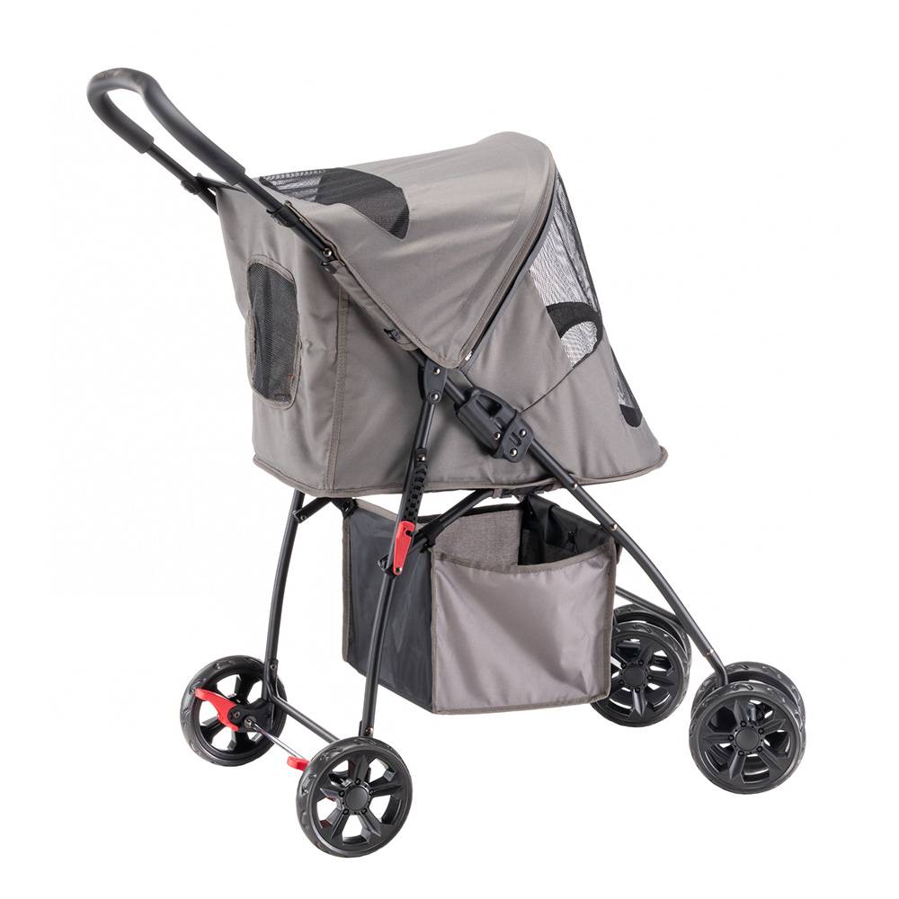 Ferplast - Ferplast Pousette pour petits chiens GLOBETROTTER, pousette pliable pour chiens de petite taille, chariot pour animaux maximum 9 kg, dessus pouvant - Imagen 5