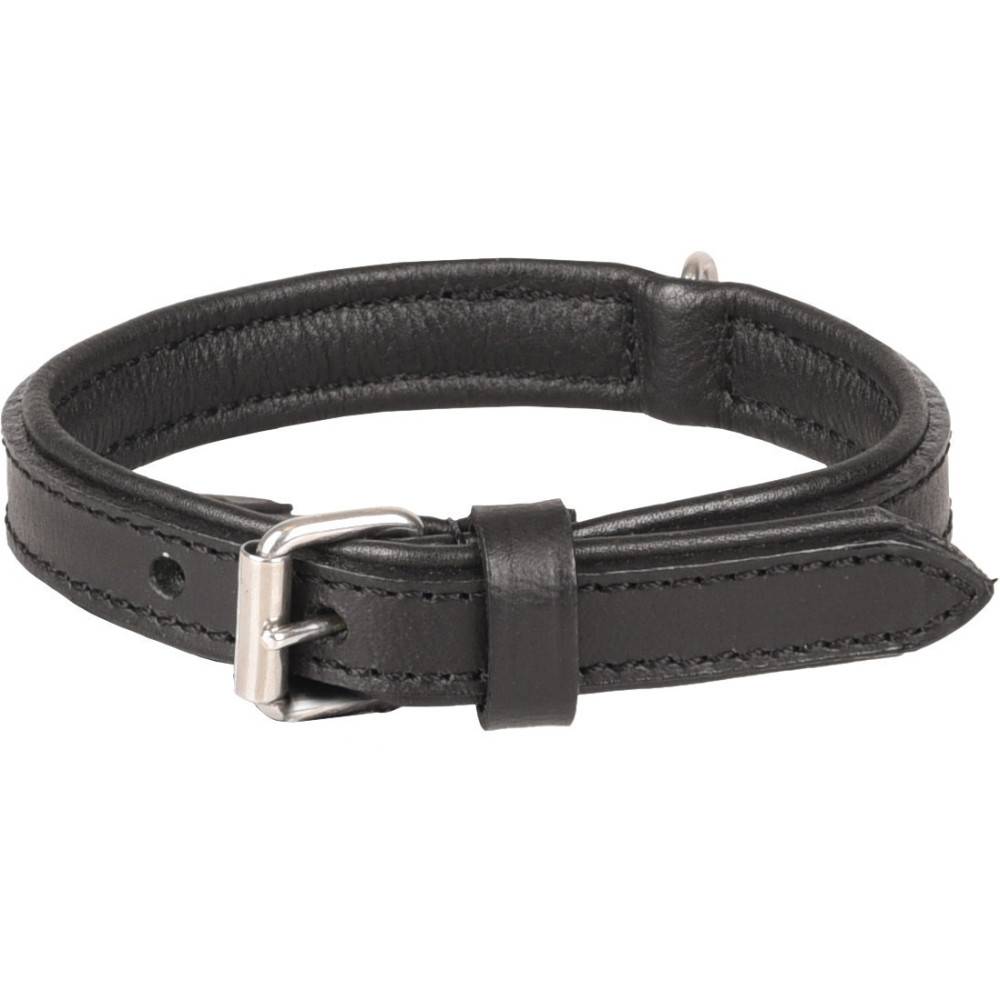 Collier Cuir XS/S 23-27 cm ARIZONA noir pour chien - Image 1