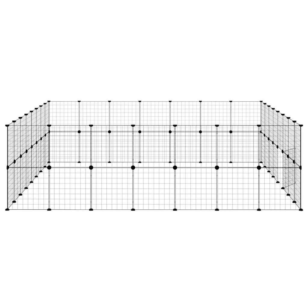 Vidaxl - Cage animaux de compagnie à 60 panneaux et porte Noir 35x35 cm vidaXL 3114042 - Imagen 7