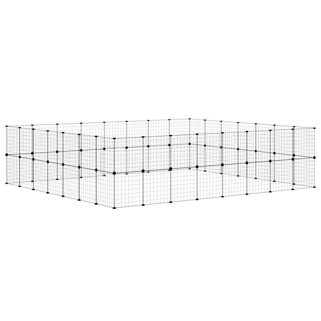 Vidaxl - Cage animaux de compagnie à 60 panneaux et porte Noir 35x35 cm vidaXL 3114042 - Imagen 8