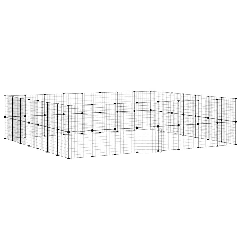 Vidaxl - Cage animaux de compagnie à 60 panneaux et porte Noir 35x35 cm vidaXL 3114042 - Imagen 2