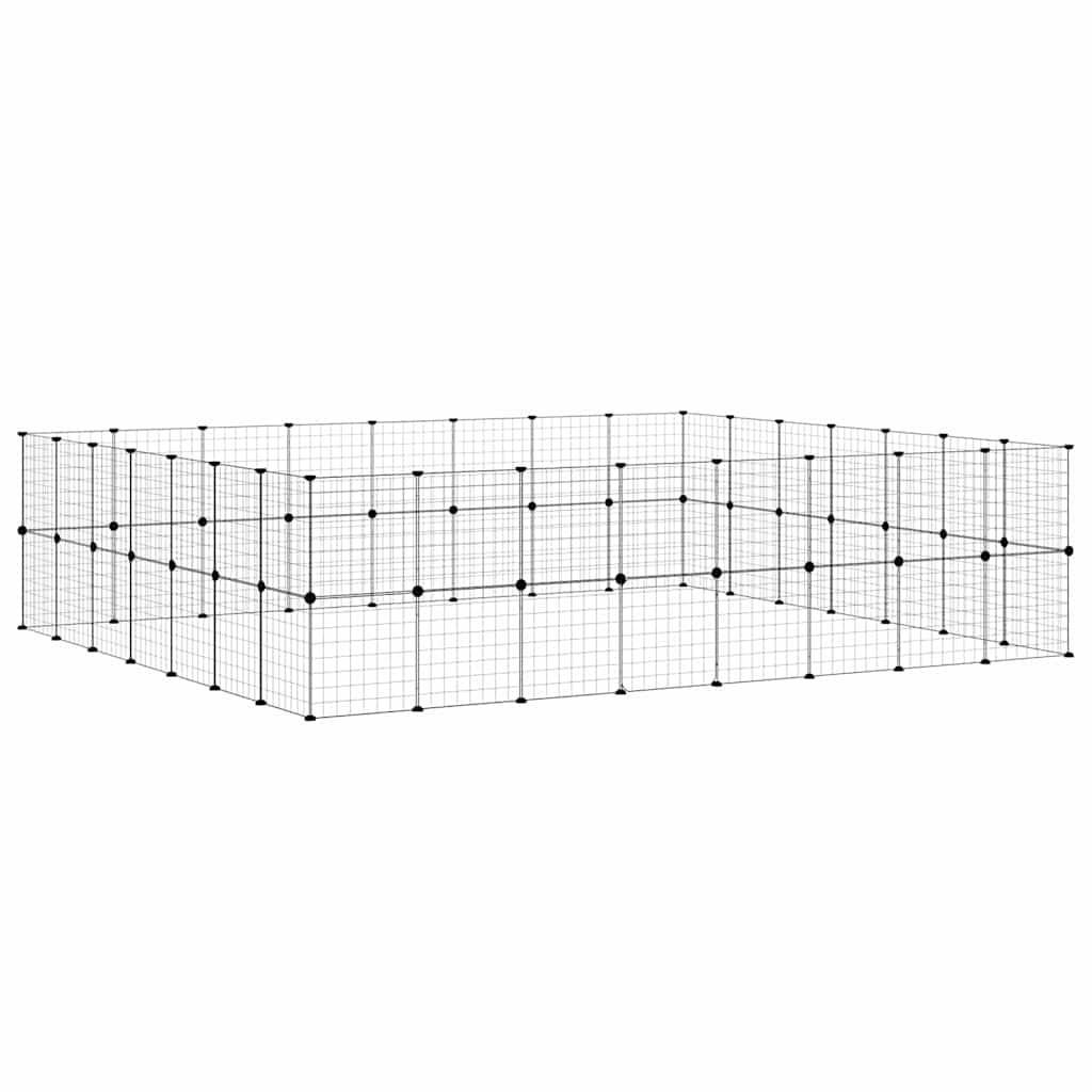Vidaxl - Cage animaux de compagnie à 60 panneaux et porte Noir 35x35 cm vidaXL 3114042 - Imagen 5