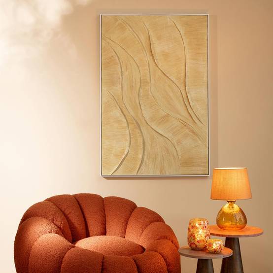 J-Line - Tableau Déco "Miel" 80x120cm Doré - Image 4