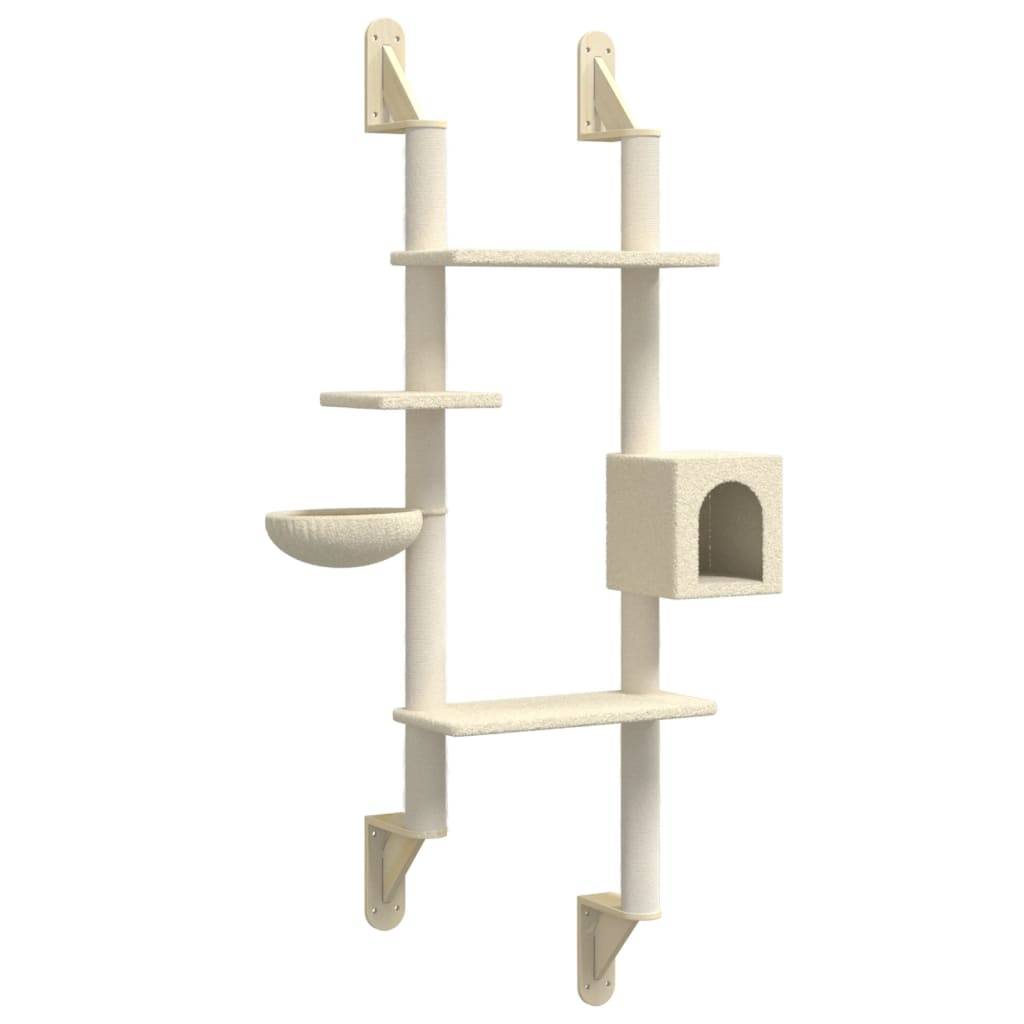Vidaxl - Arbre à chat mural avec griffoir crème 180 cm vidaXL 172401 - Image 2
