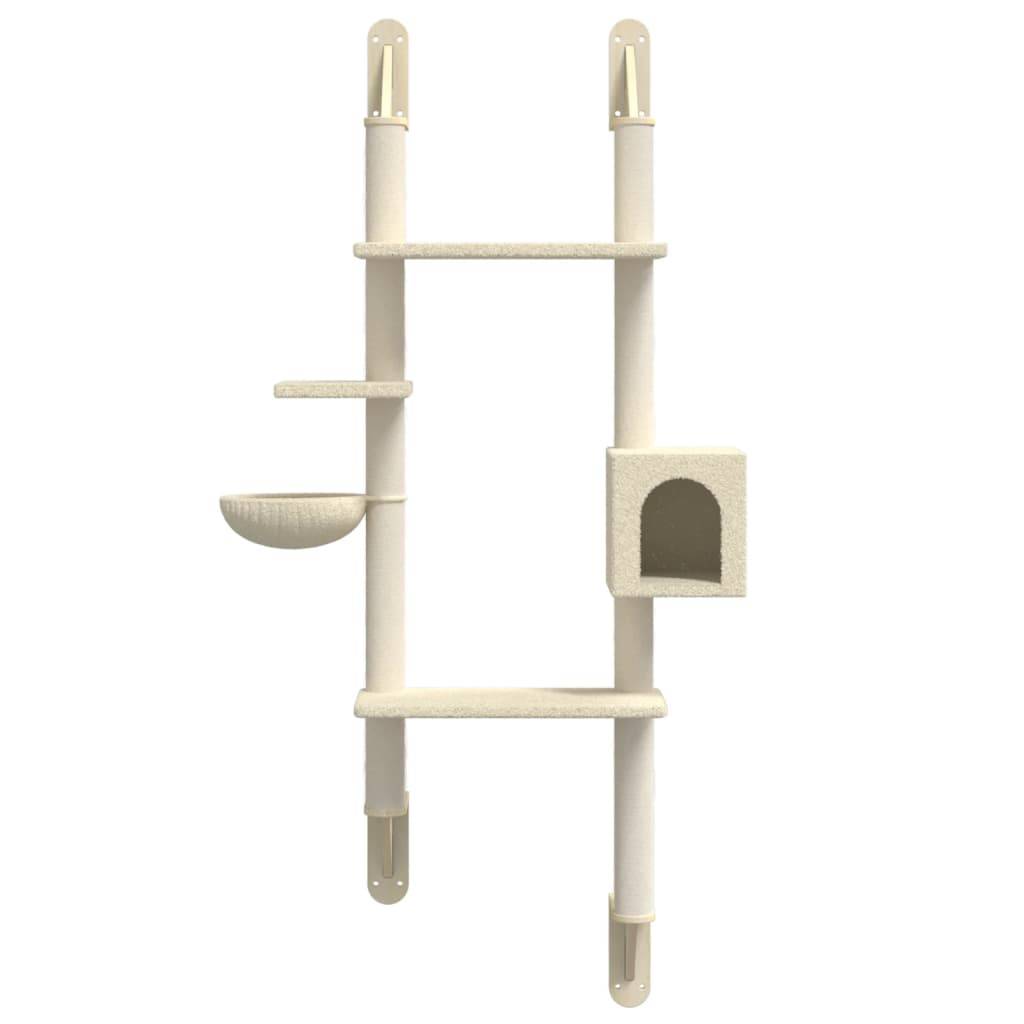 Vidaxl - Arbre à chat mural avec griffoir crème 180 cm vidaXL 172401 - Image 5