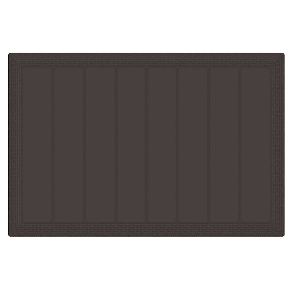 ComfortXL - Table et Chaises de Jardin 7 Pièces en Résine Tressée pour Balcon et Patio Marron – ComfortXL Outdoor Living - Image 6