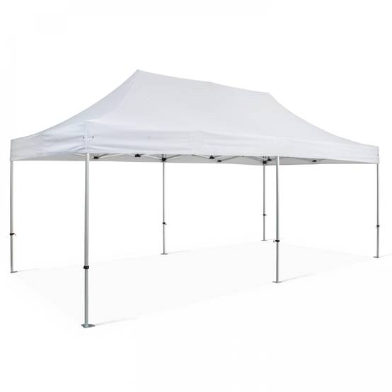 Oviala - Tente pliante en alu 3x6 m blanc PRO 40 - Oviala - Imagen 1