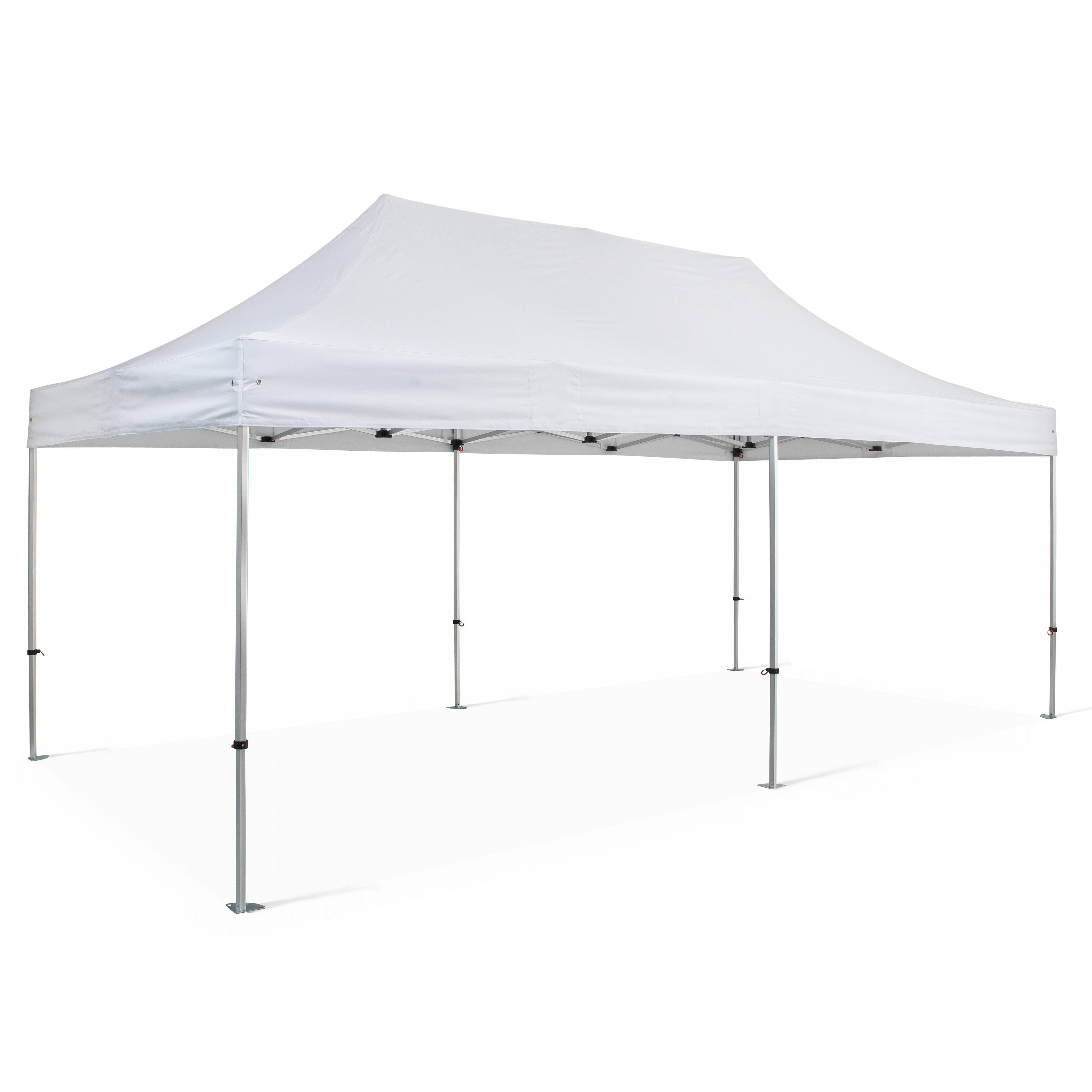 Oviala - Tente pliante en alu 3x6 m blanc PRO 40 - Oviala - Imagen 1