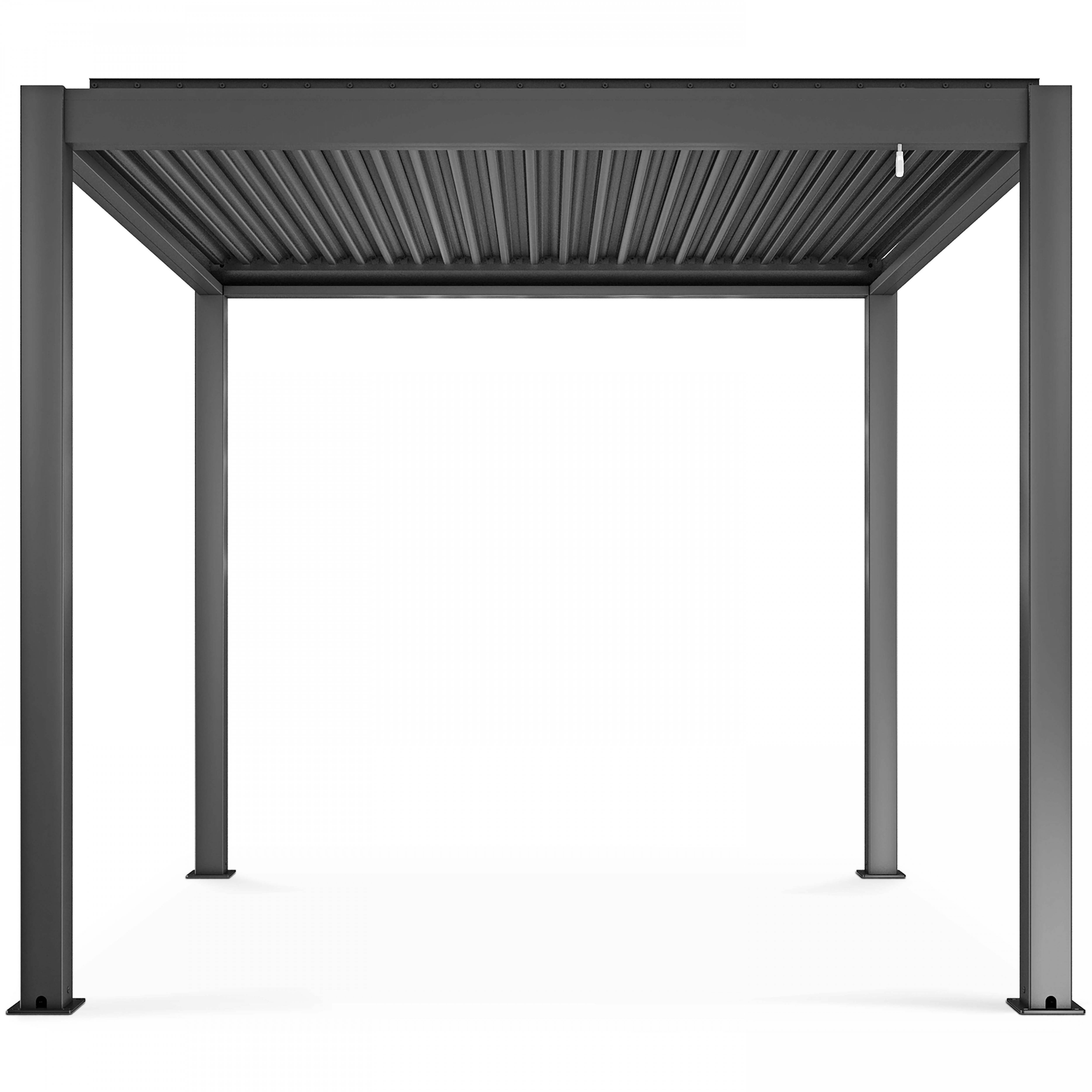 Oviala - Pergola bioclimatique autoportée gris 3 x 3 x 2.57 m Athenes - Oviala - Imagen 1