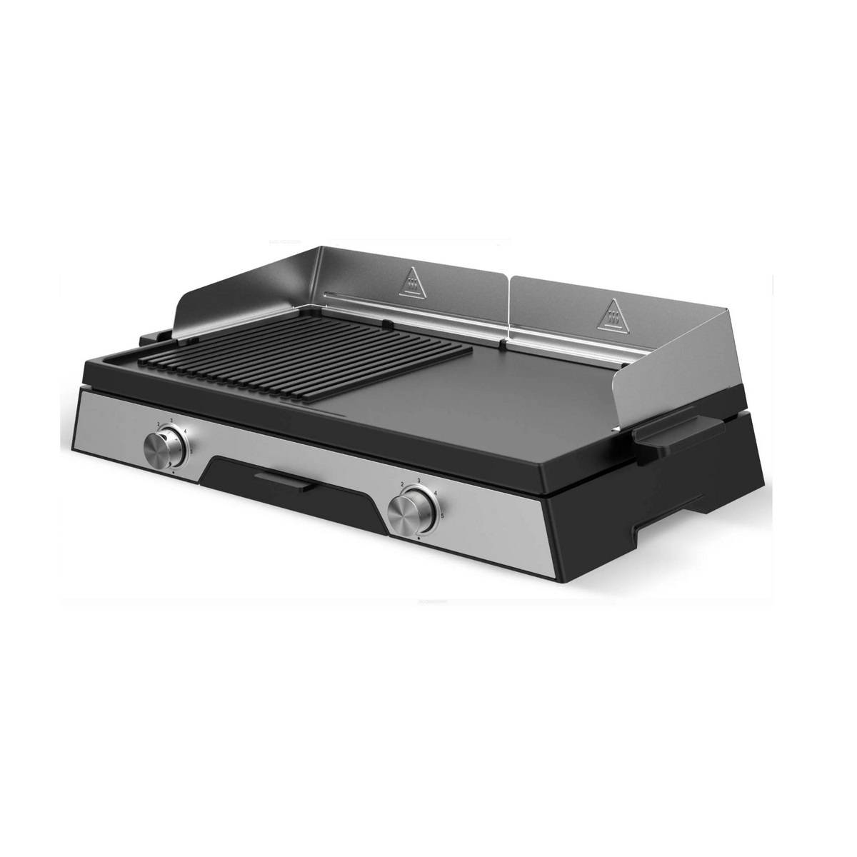 Kitchen Chef - Plancha électrique 2200w plaque inox 52 x 31.5cm PLANCHADUO2200 Kitchen Chef - Imagen 2