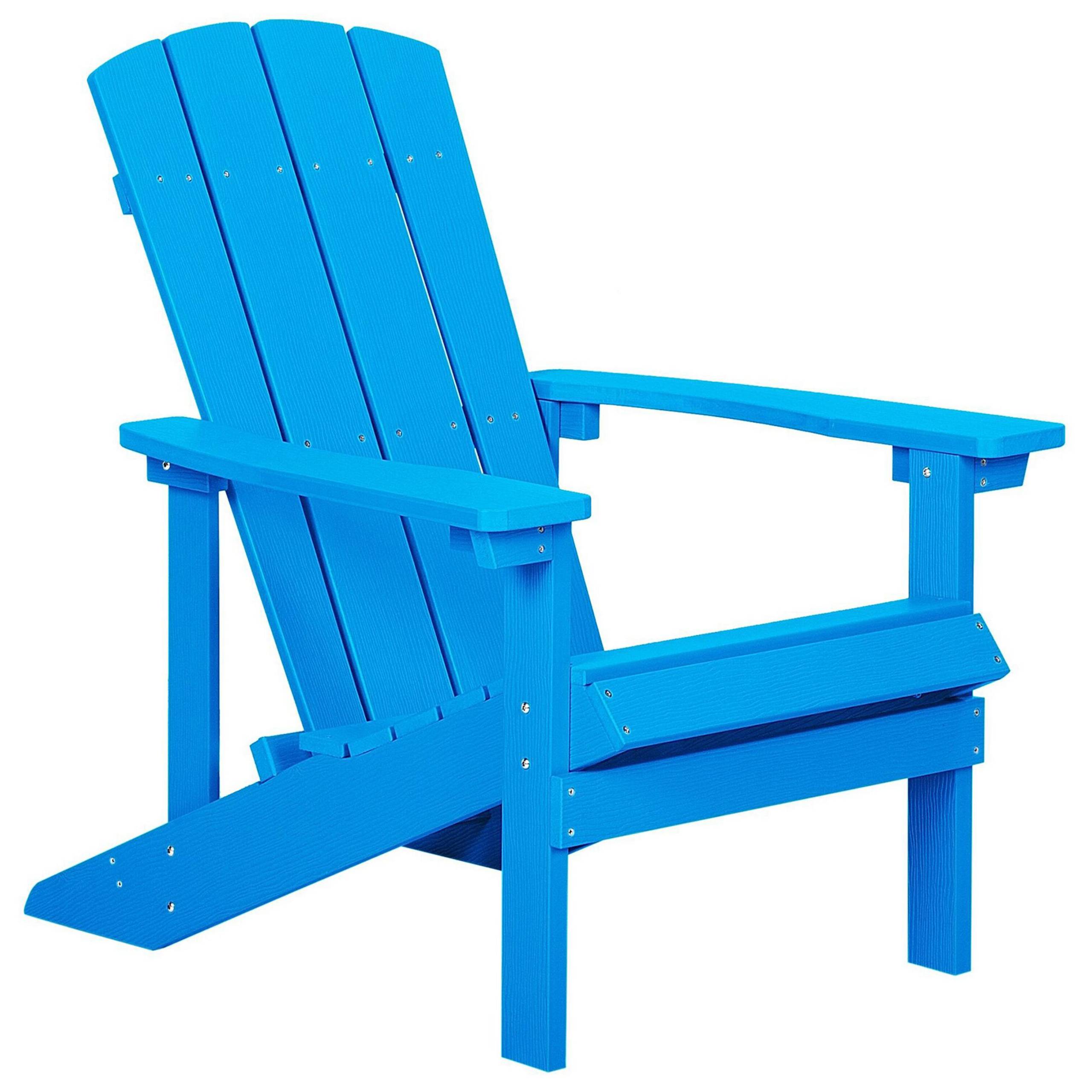 Beliani - Chaise de jardin Bois synthétique Bleu ADIRONDACK - Beliani - Imagen 2