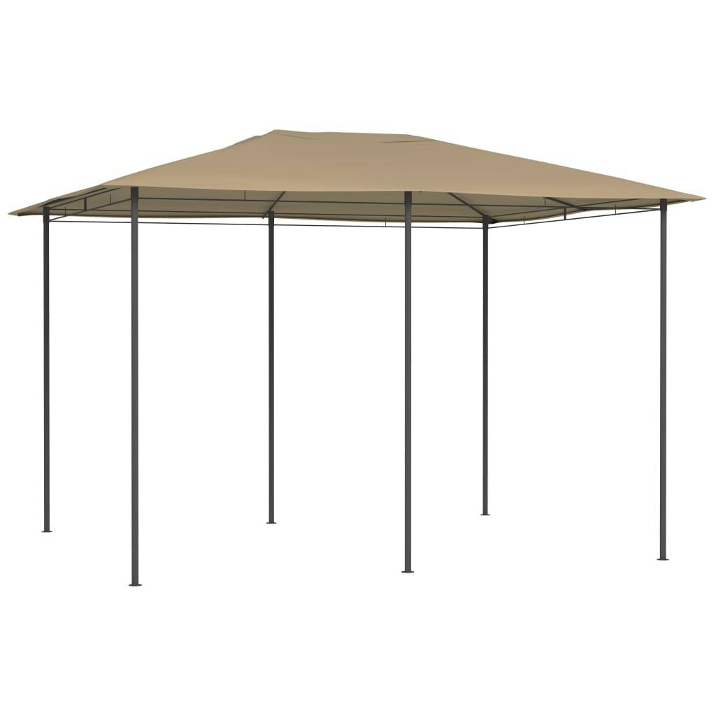 Pergola Jardin - Tonnelle de jardin - Belvédère 3x4x2,6 m Taupe 160 g/m² MI35 - Image 1