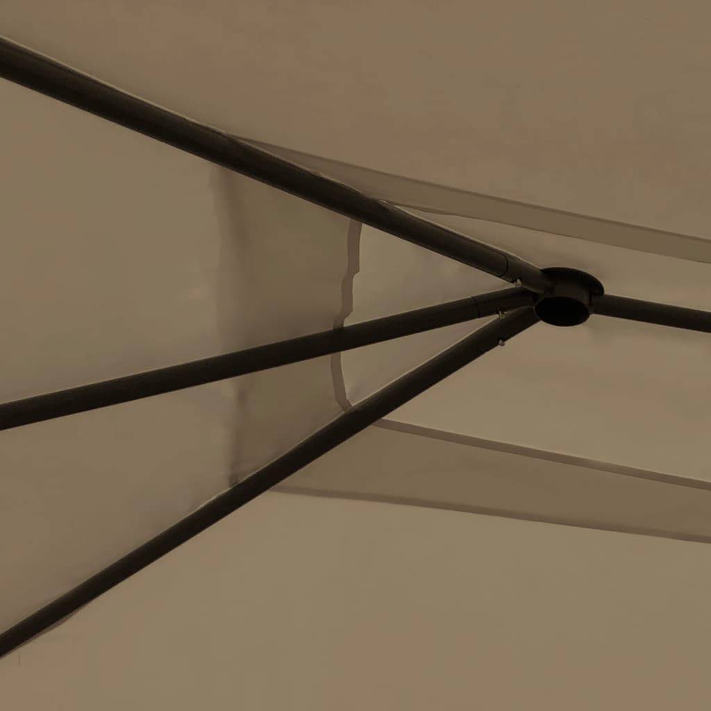 Pergola Jardin - Tonnelle de jardin - Belvédère 3x4x2,6 m Taupe 160 g/m² MI35 - Image 3