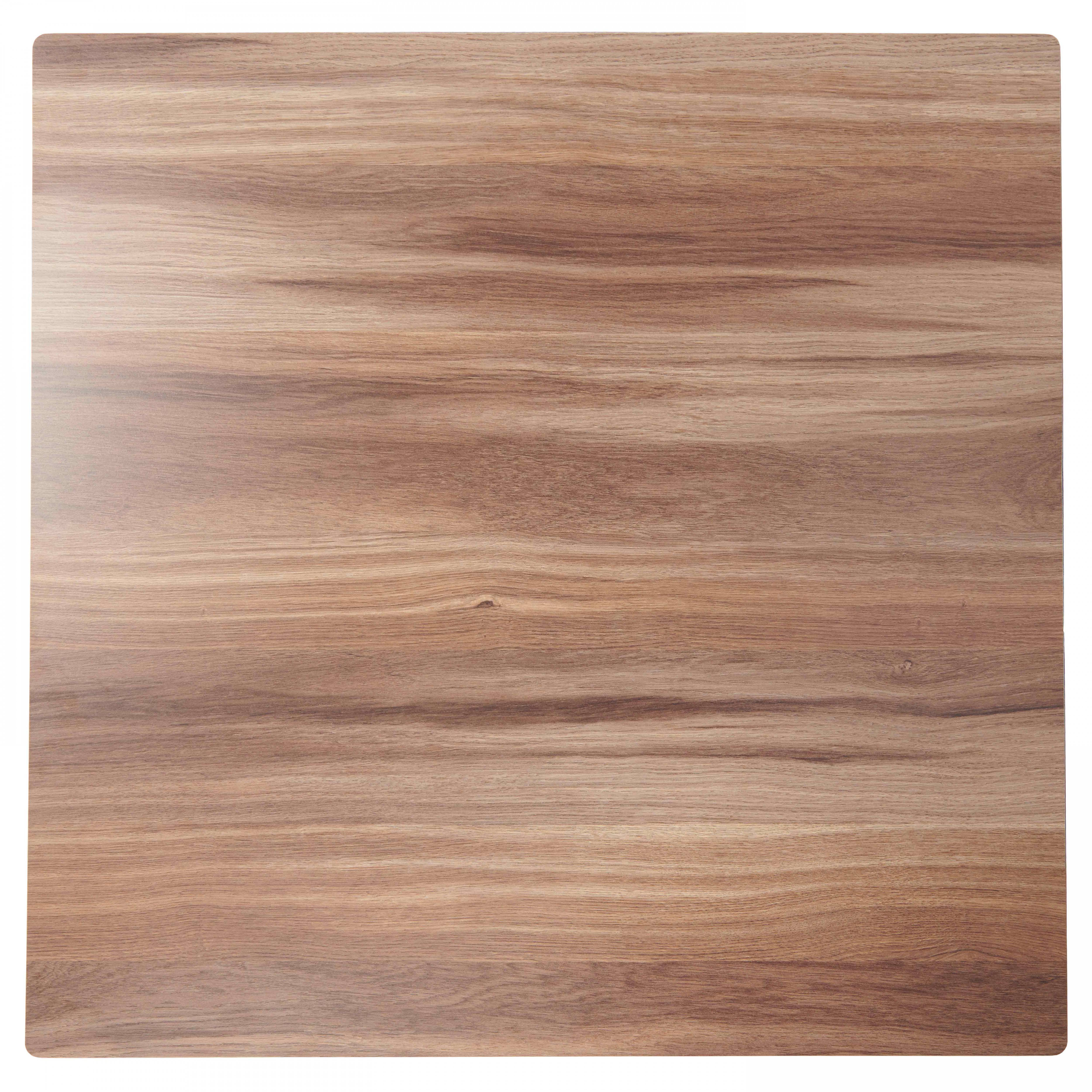 Oviala - Plateau de table stratifié 70x70 cm chêne foncé Opéra - Oviala - Imagen 4