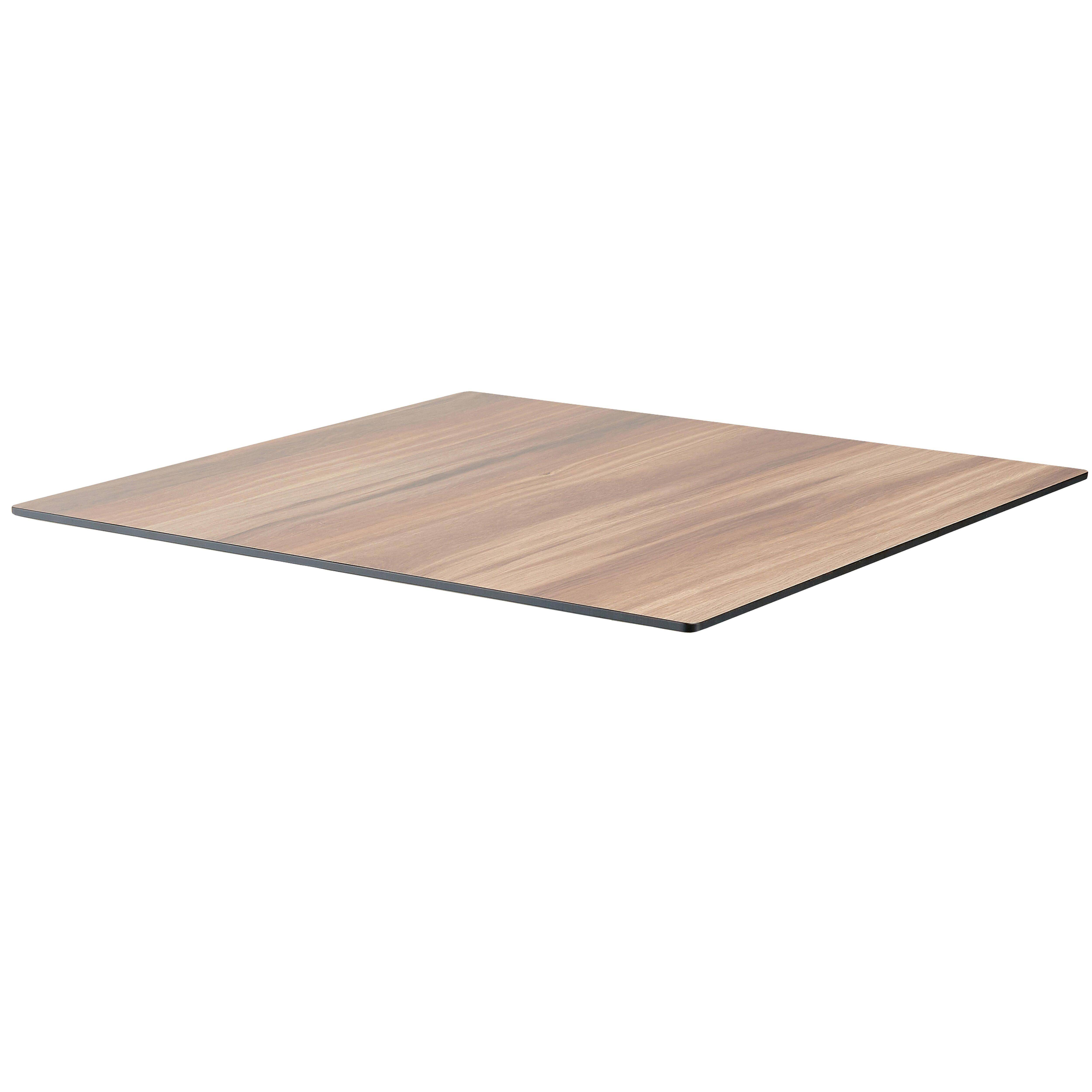 Oviala - Plateau de table stratifié 70x70 cm chêne foncé Opéra - Oviala - Imagen 1