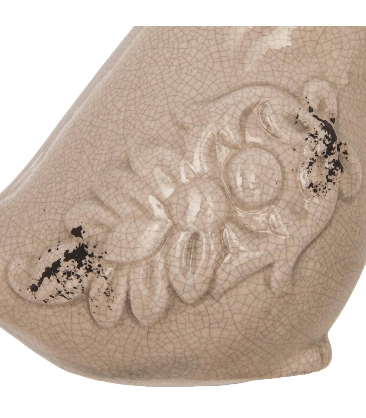 Oiseau déco en Céramique effet craquelé L 9.5 cm - Imagen 2