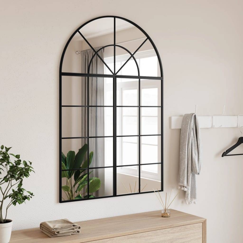 Maison Chic - Miroir mural noir 80x120 cm arche fer Maison Chic - Image 2