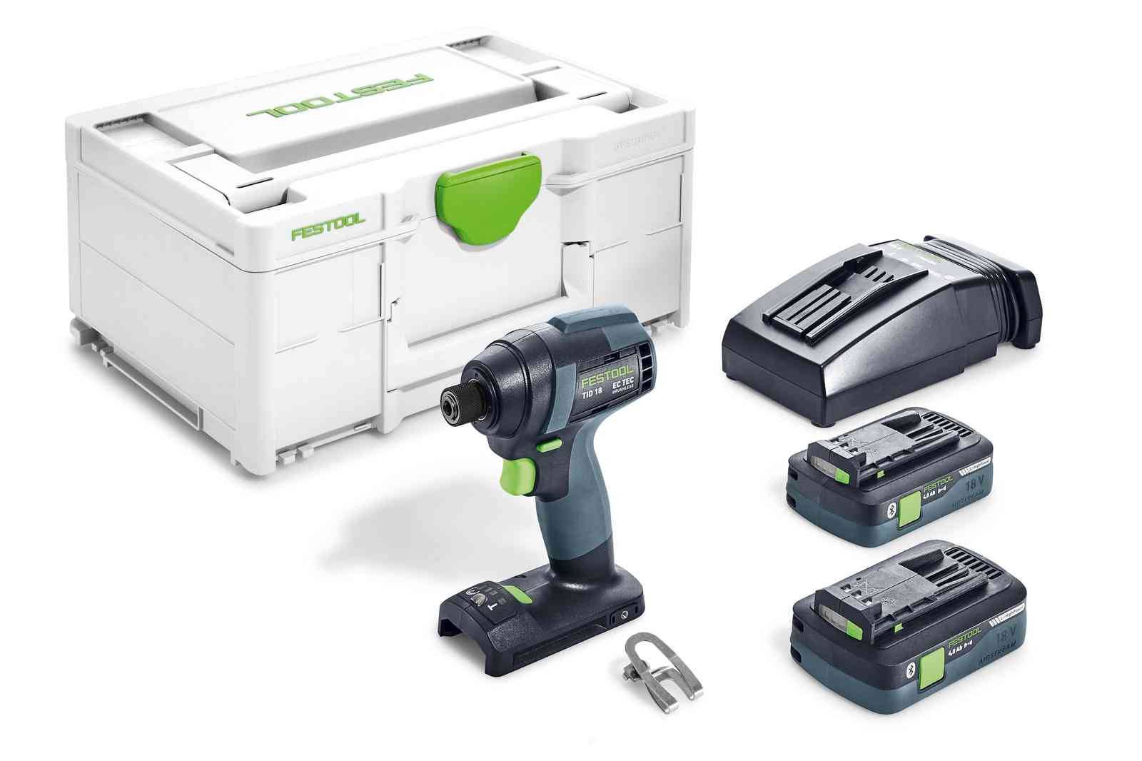 Festool - Visseuse à chocs 18V TID 18 HPC 4,0 I-Plus + 2 batteries 4Ah + chargeur rapide + coffret SYSTAINER - FESTOOL - 576482 - Image 1