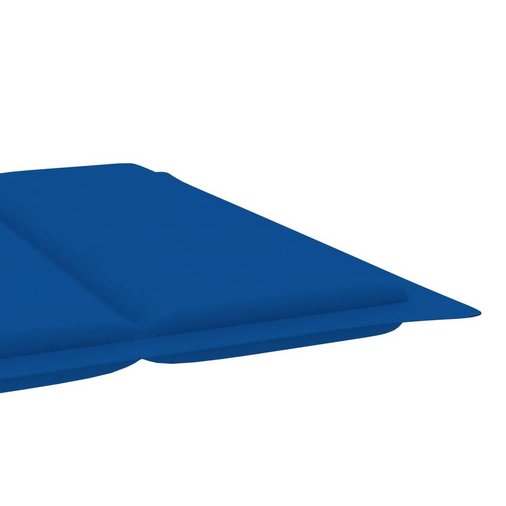 Helloshop26 - Transat chaise longue bain de soleil lit de jardin terrasse meuble d'extérieur avec coussin bois d'acacia solide - Imagen 7