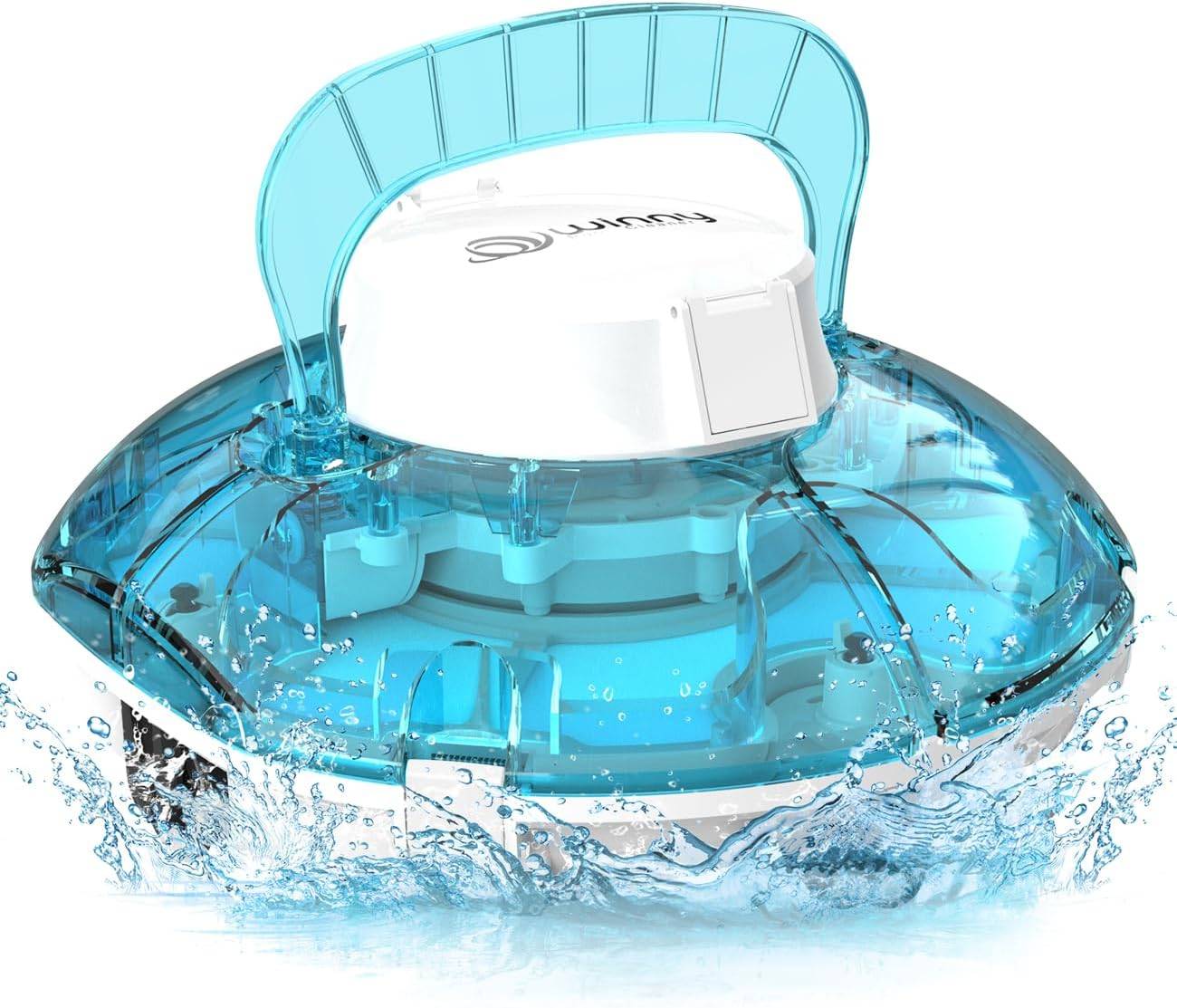 WYBOT - Robot Piscine Sans Fil WINNY 200, Aspirateur Automatique pour Piscine Hors Sol, Autonomie 75 min, Double Filtration, Léger et Intelligent - Image 1