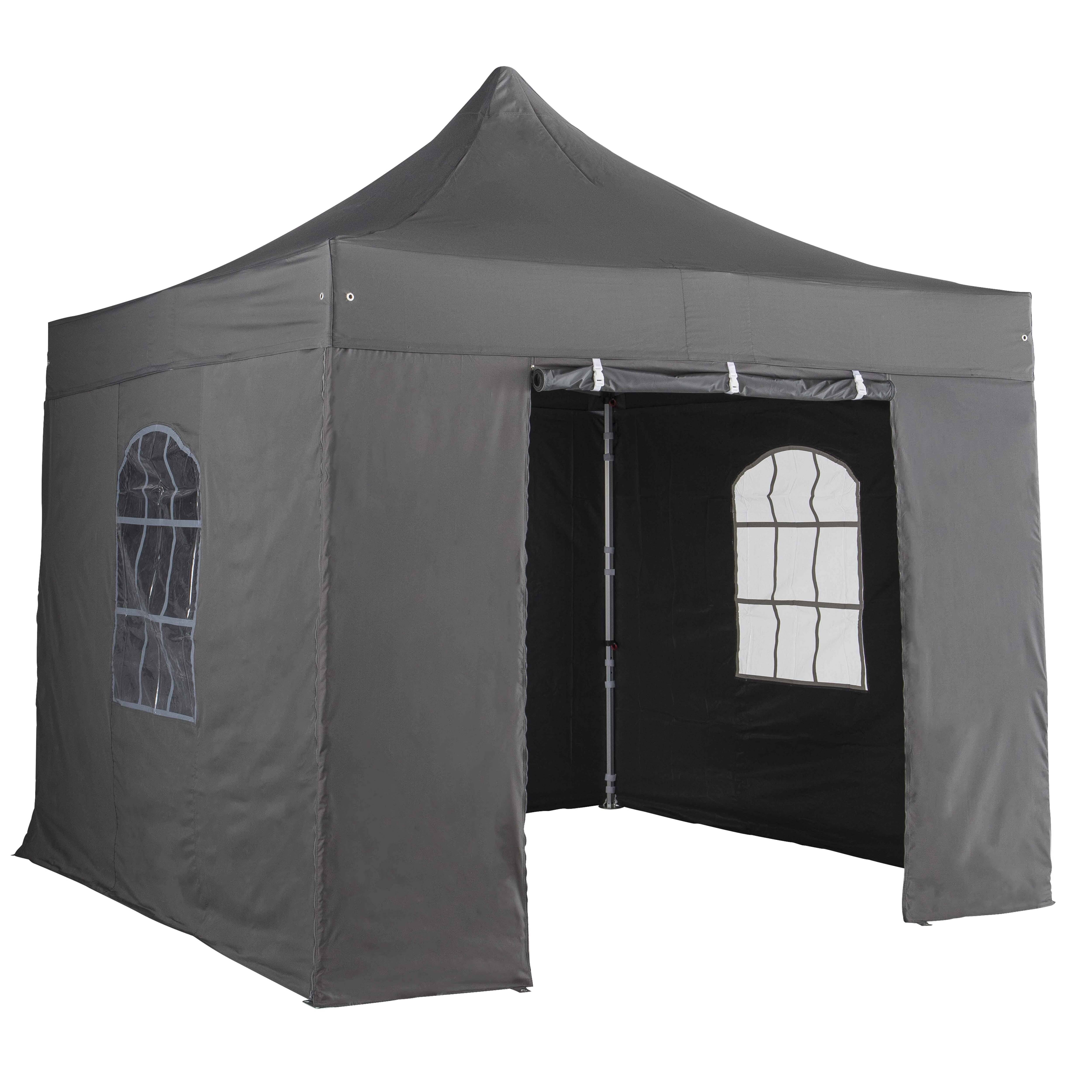 Oviala - Mur porte zippable pour tente pliante pro+ 50mm en 3m gris - Oviala - Image 1