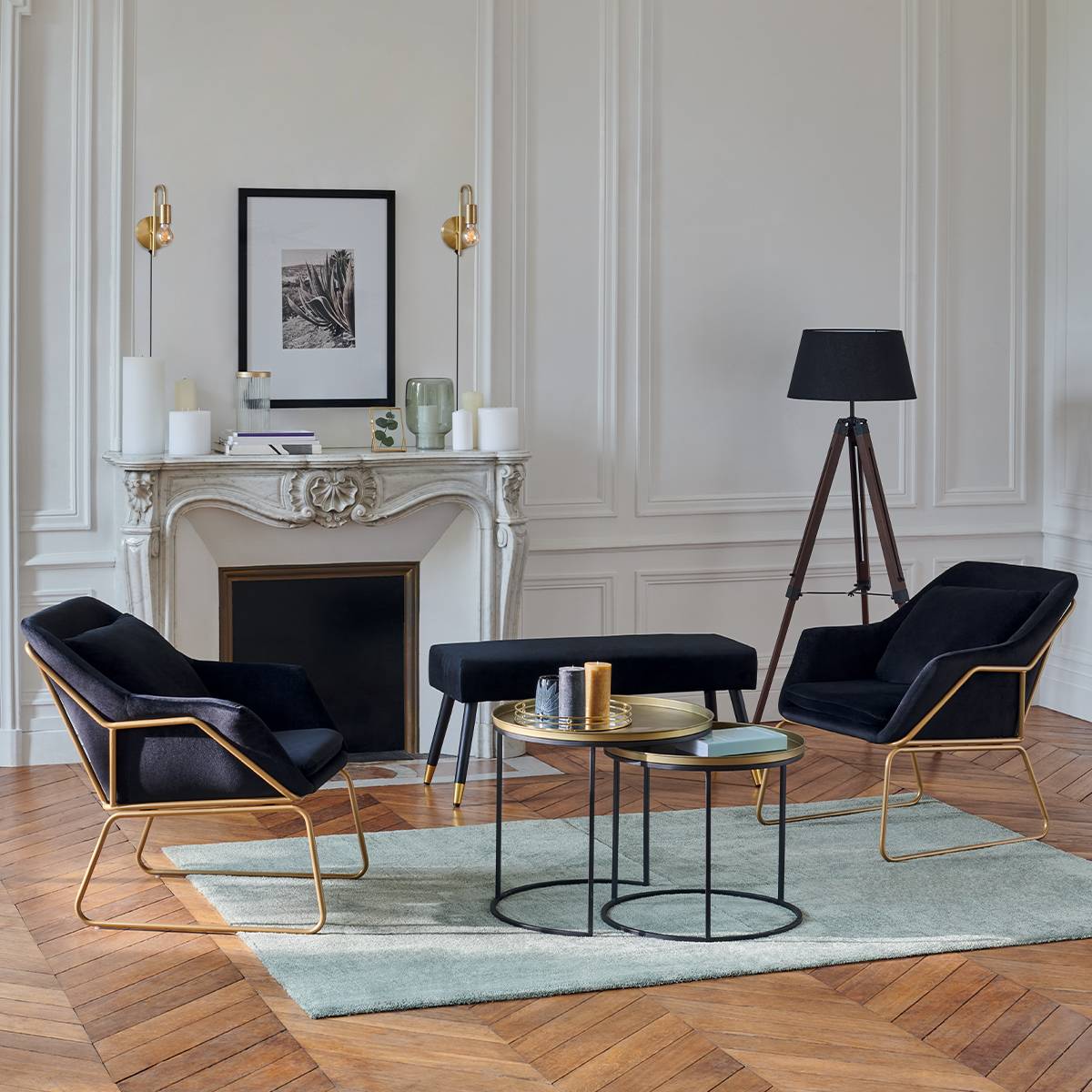 Atmosphera - Tapis "Joanne" vert kaki 160x230cm - Atmosphera Créateur d'intérieur - Imagen 1