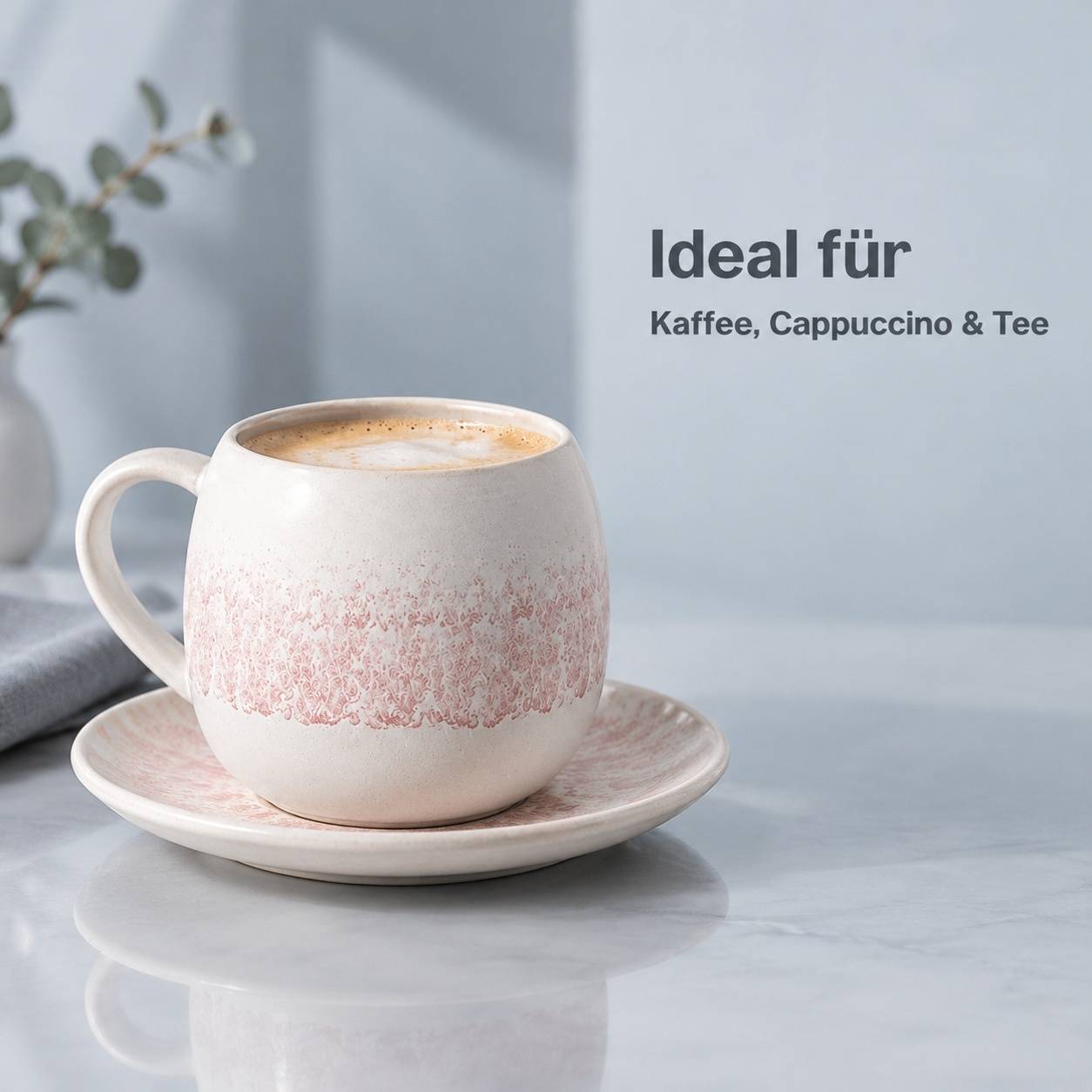 Tasse à Café Cappuccino avec Sous-Tasse - Image 5