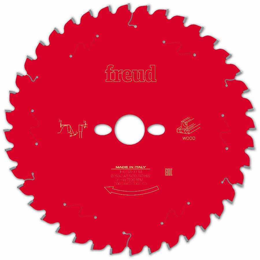 Lame pour scie circulaire portative FREUD - Ø250 2,4/1,8 AL30 Z40 BA -5° - F03FS09753 -FR23W001M