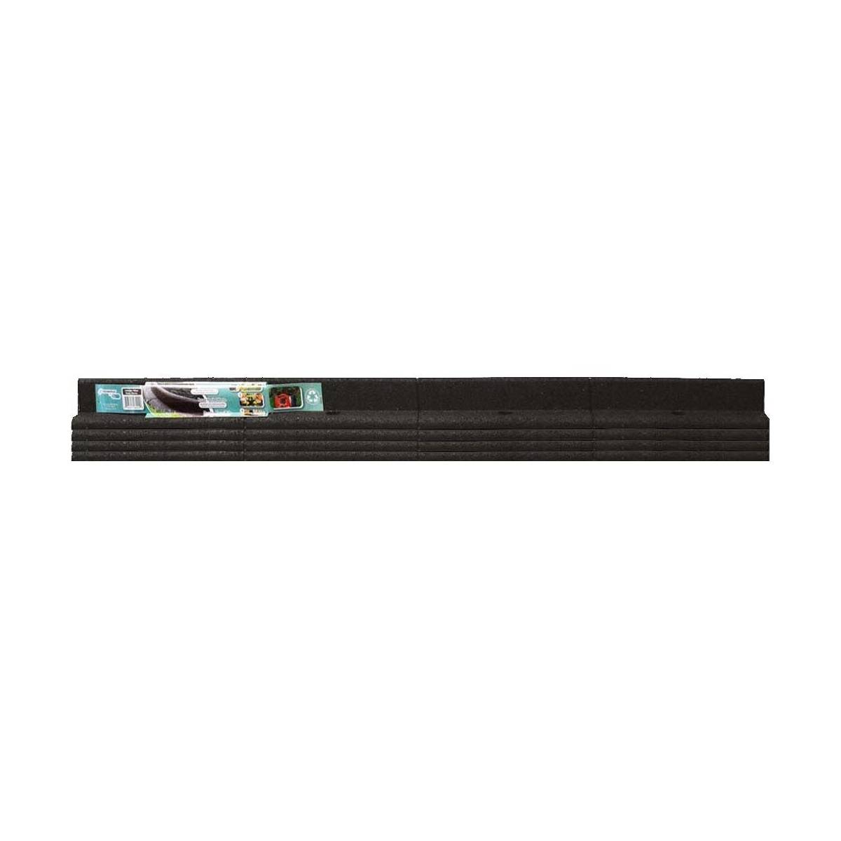 Technoflex - Bordure de jardin en caoutchouc recyclé noir Lot de 4 - Imagen 1