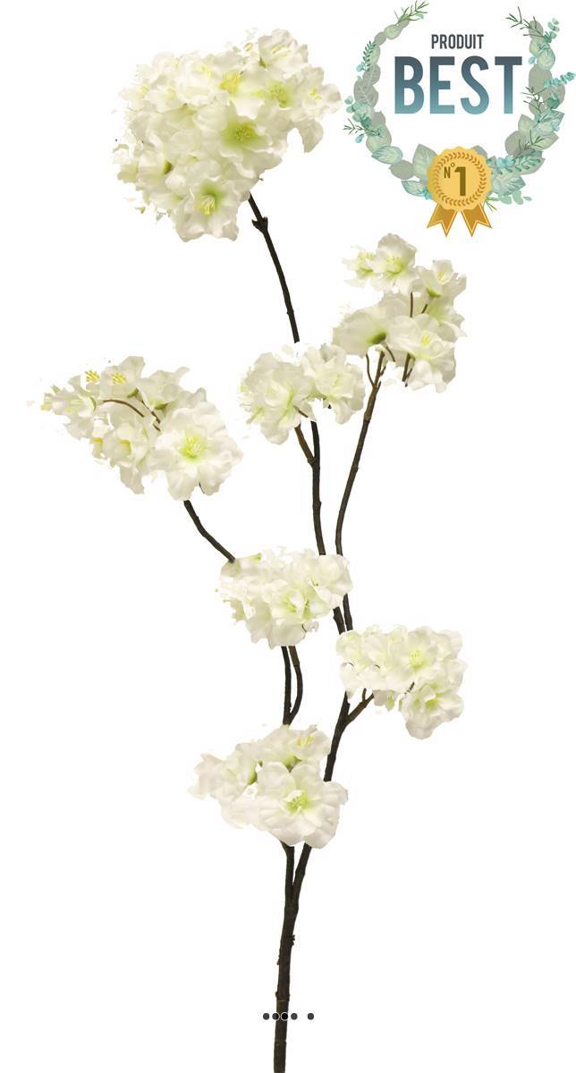 Artificielles - Branche de Cerisier artificielle, H 84 cm Crème - BEST - couleur: Crème - Imagen 1