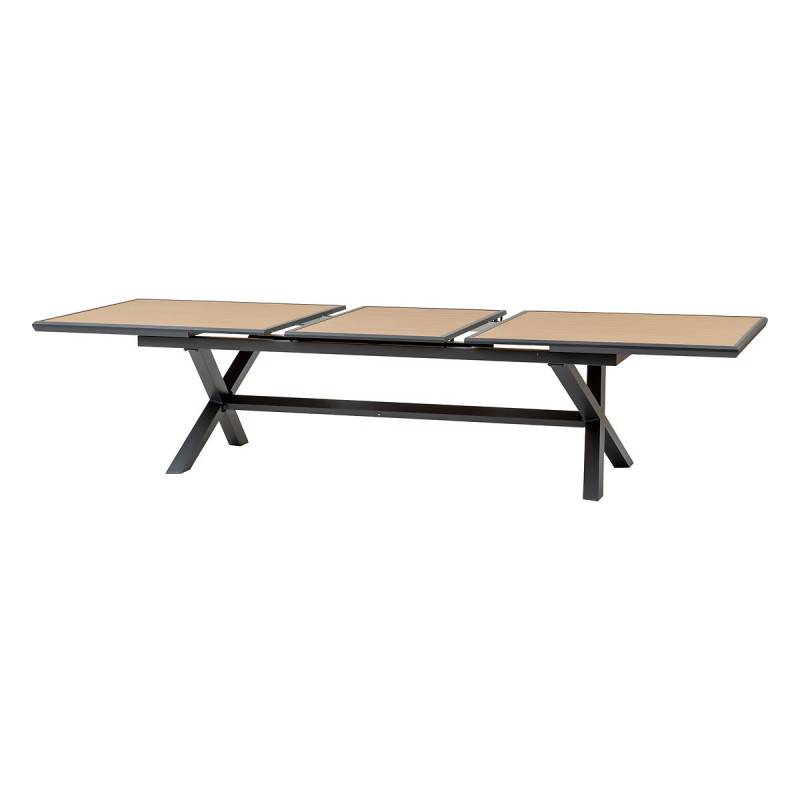 Hesperide - Table de jardin extensible AXIOME Effet bois Noix & Graphite 12 places - Hespéride - Image 6