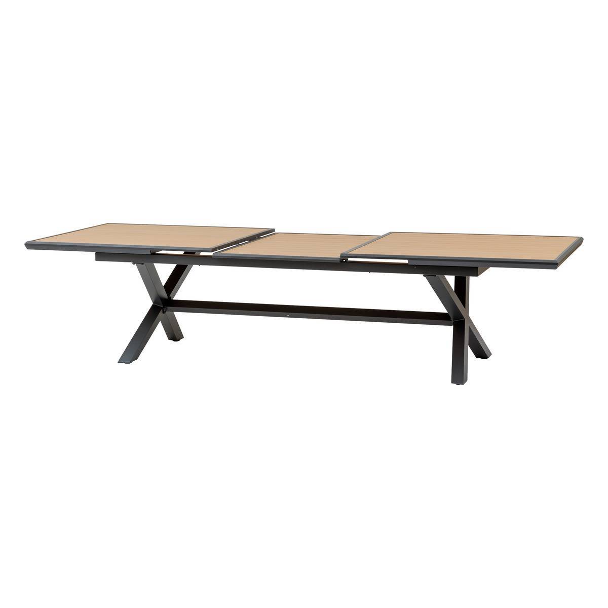 Hesperide - Table de jardin extensible AXIOME Effet bois Noix & Graphite 12 places - Hespéride - Image 5