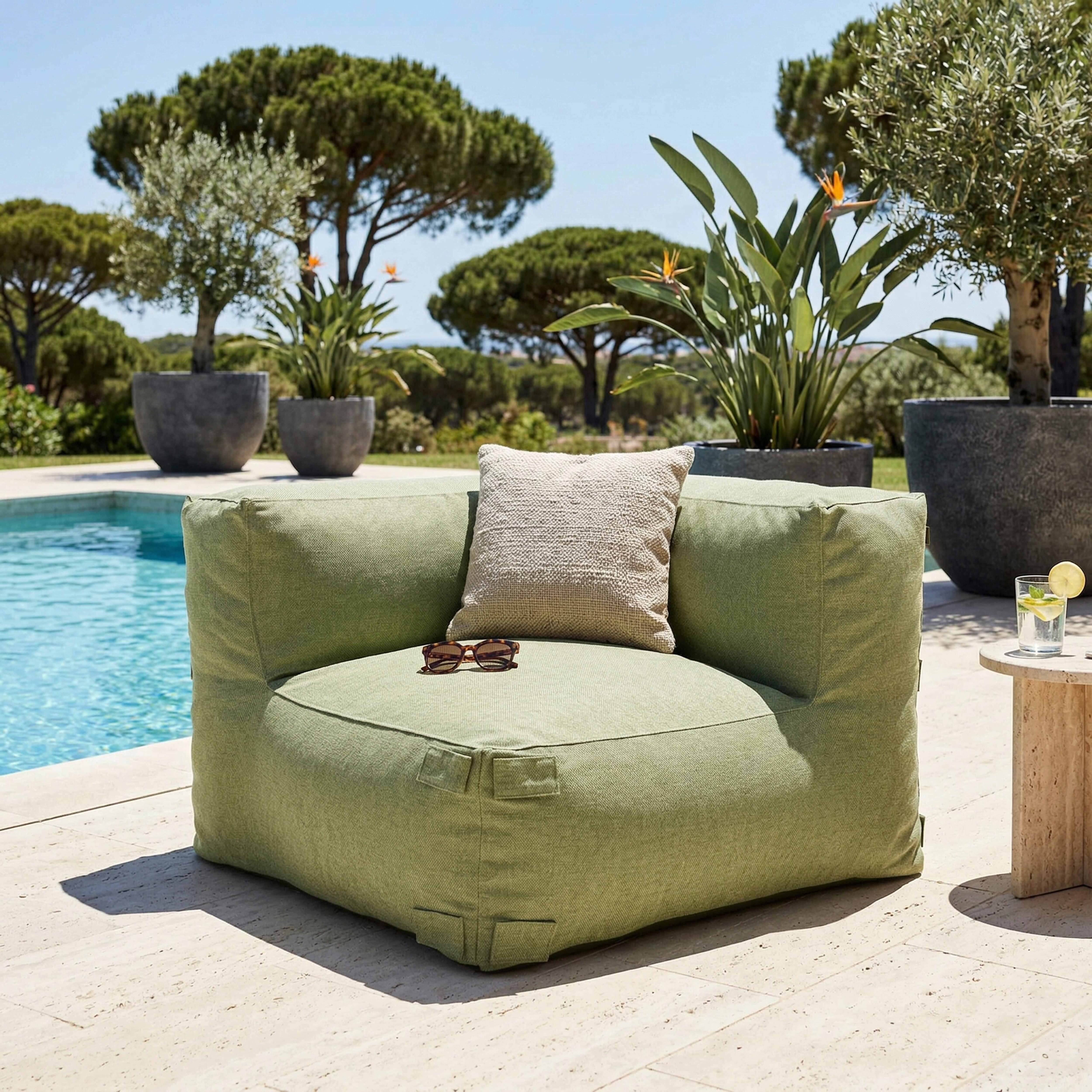 Oviala - Fauteuil d'angle pour canapé modulable cactus Mixi - Oviala - Imagen 1