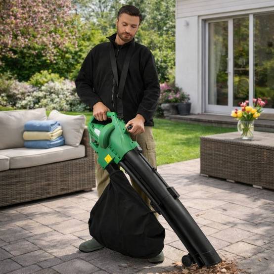Sans Marque - Souffleur de feuilles filaire 3000W - aspirateur, broyeur - 270Kmh - 45L - TERRE JARDIN - Image 2