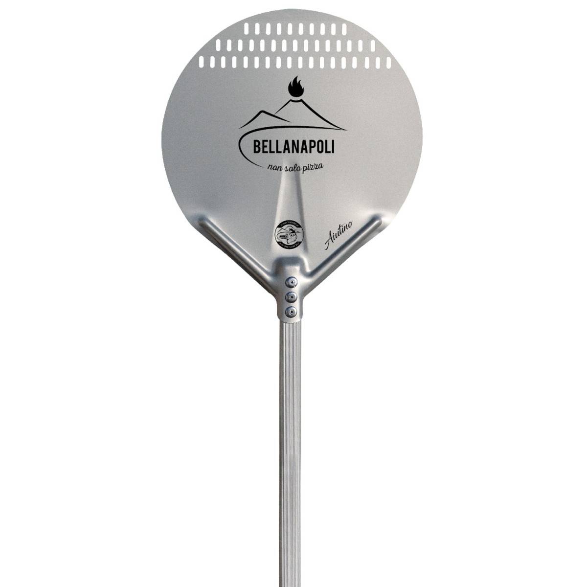 Pelle à pizza Ronde Aluminium alimentaire Ø36cm Manche 65 à 120 cm Qualité BellaNapoli