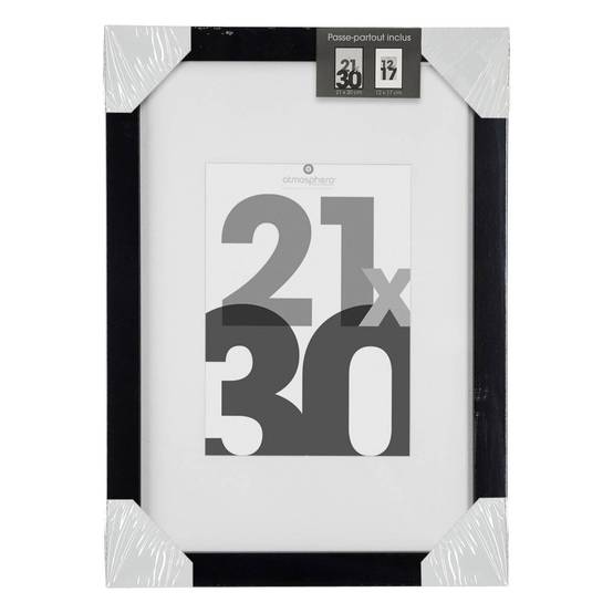 Atmosphera - Cadre photo bois "Eva" noir 21x30cm - Atmosphera Créateur d'intérieur - Image 2