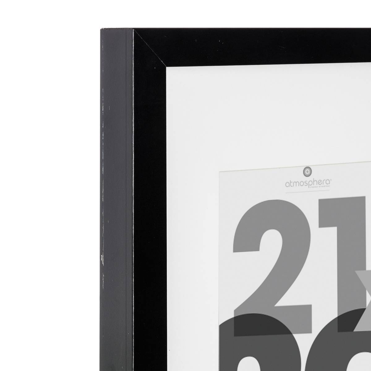 Atmosphera - Cadre photo bois "Eva" noir 21x30cm - Atmosphera Créateur d'intérieur - Imagen 3