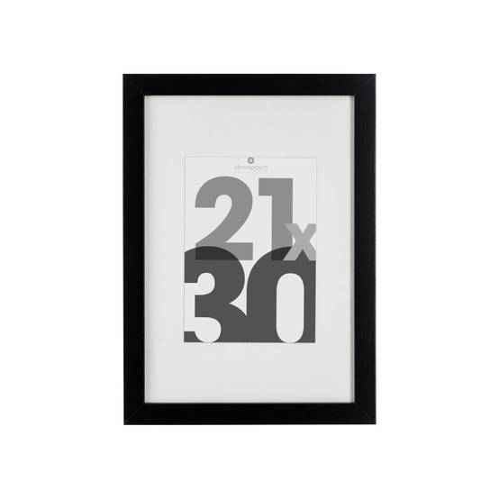 Atmosphera - Cadre photo bois "Eva" noir 21x30cm - Atmosphera Créateur d'intérieur - Image 1