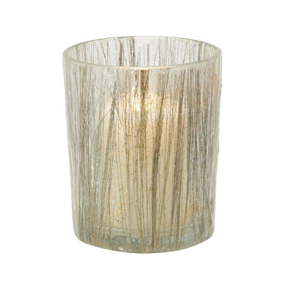 Aubry Gaspard - Photophores en verre Herbes dorées H 13 - Imagen 2